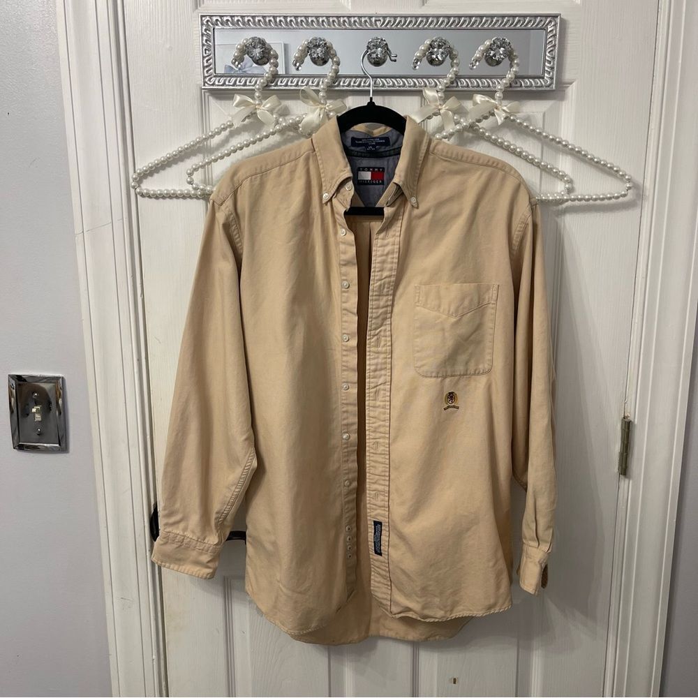 Tommy Hilfiger Beige Button Down